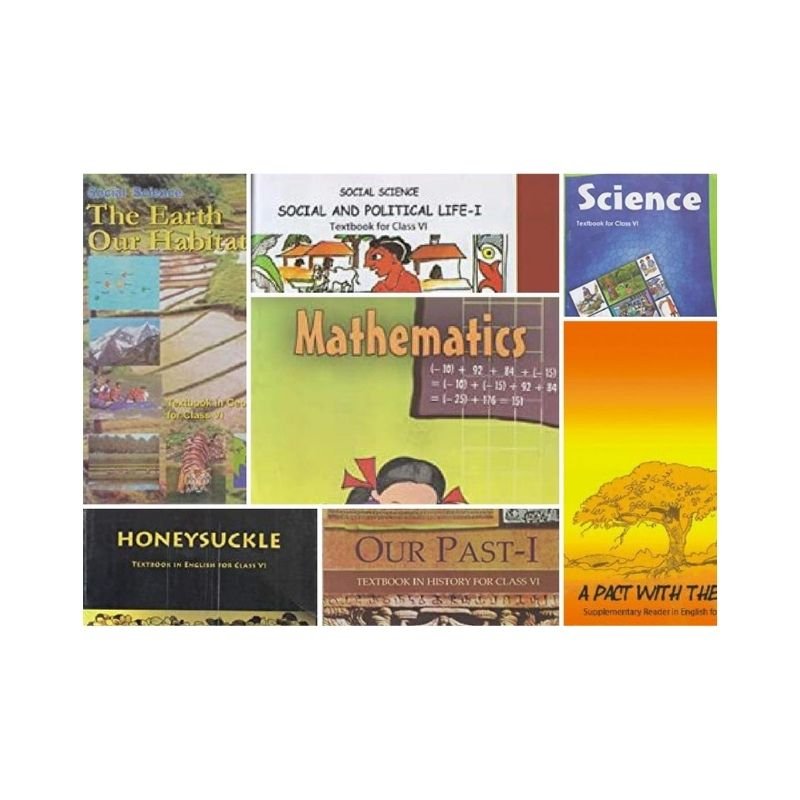 NCERT TEXTBOOK 7 BOOK SET FOR Class 6th (Honey suckle, Maths, Science ...